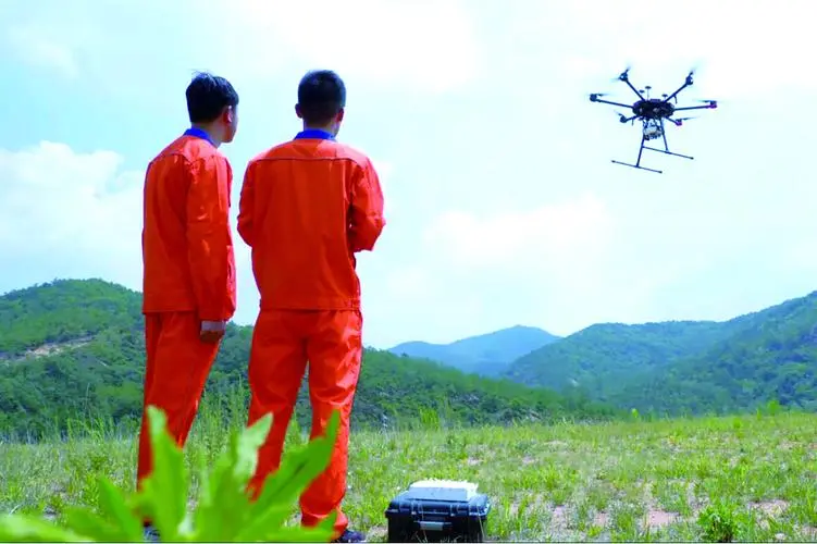 河口无人机倾斜摄影巡检拍摄